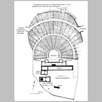 Plan for the theater of Dionys. Planning of the ancient theater of Dionys in Afina and the plan of the stage (Wikipedia).JPG